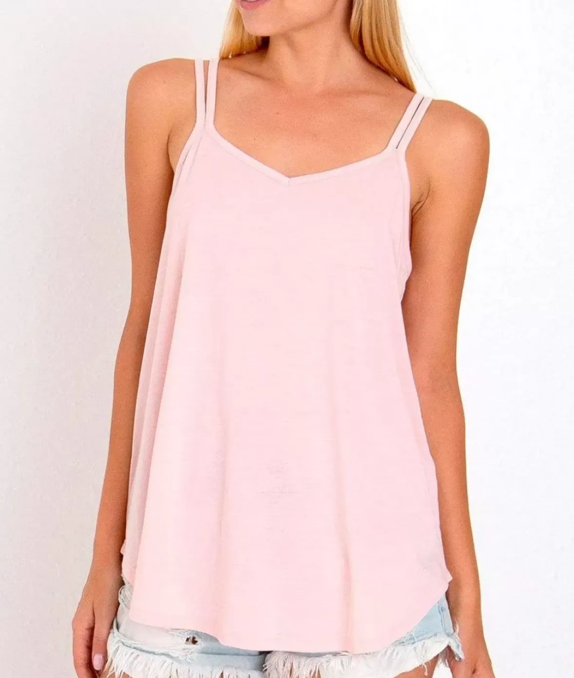 Nayked Apparel Tops>Ridiculously Soft Vintage Wash Strappy Tank