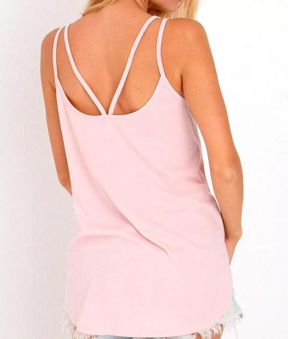Nayked Apparel Tops>Ridiculously Soft Vintage Wash Strappy Tank