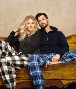 Nayked Apparel Bottoms Skirts & Dresses>Soft Unisex Flannel Jogger With Pockets