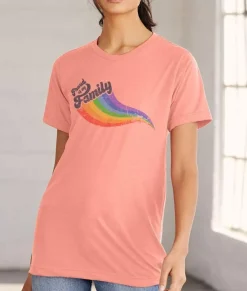 Nayked Apparel T-Shirts>Unisex Ridiculously Soft Lightweight Graphic T-Shirt | Proud Of My Family