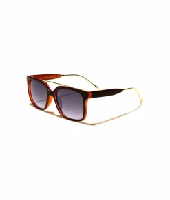 Nayked Apparel Accessories>Women'S Browline Rectangular Sunglasses, Lifetime Guarantee