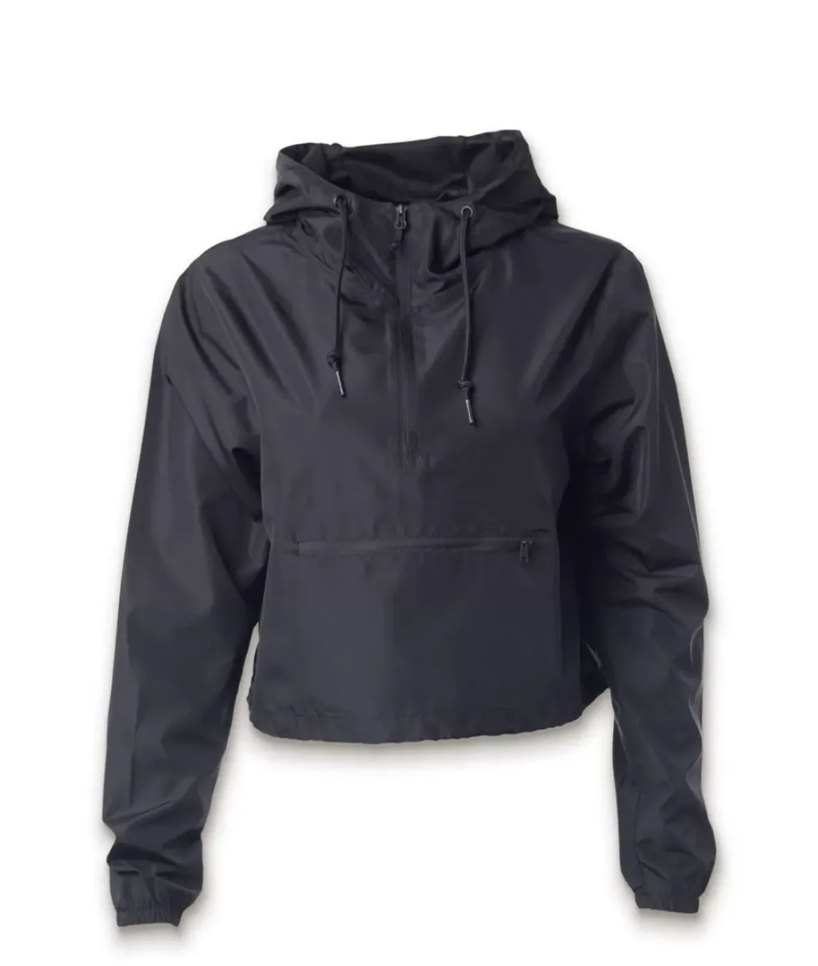 Nayked Apparel Hoodies & Sweatshirts>Women'S Lightweight Pullover Cropped Windbreaker