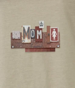 Nayked Apparel Tops>Women'S Ridiculously Soft Midweight Graphic Tee | License Plate Art: Mom