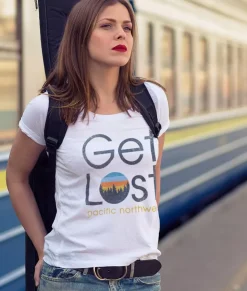 Nayked Apparel T-Shirts>Women'S Ridiculously Soft Graphic Tee | Get Lost