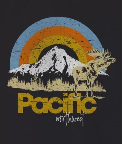 Nayked Apparel Tops>Women'S Ridiculously Soft Graphic Oversized Pullover Sweatshirt | Pacific Northwest