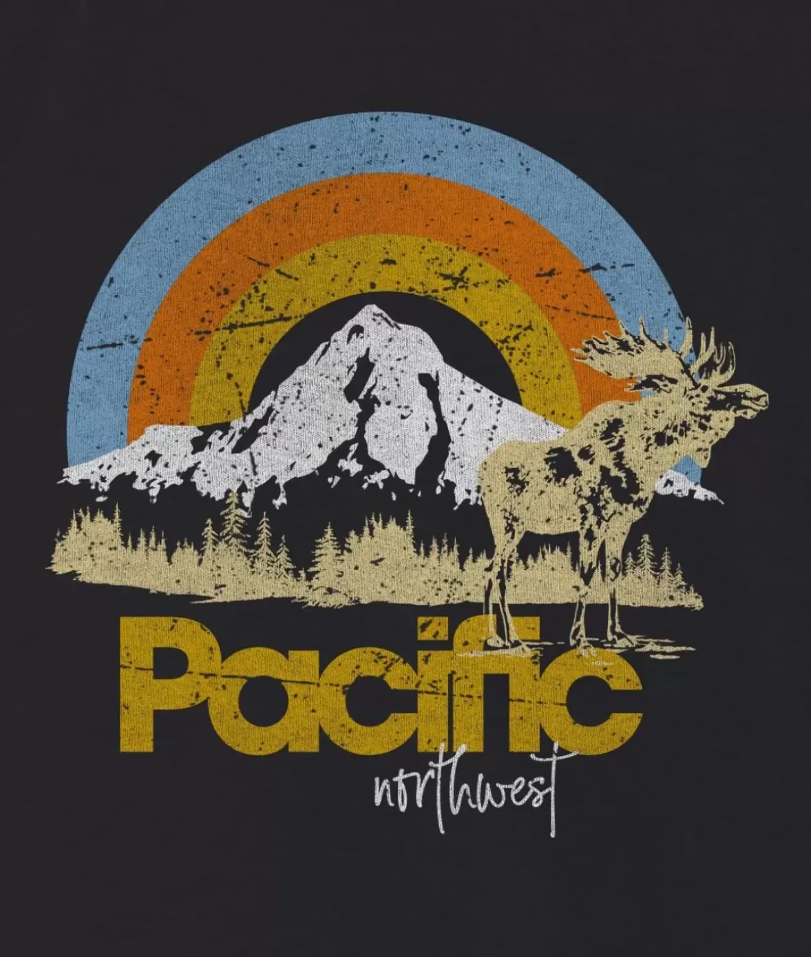 Nayked Apparel Tops>Women'S Ridiculously Soft Graphic Oversized Pullover Sweatshirt | Pacific Northwest