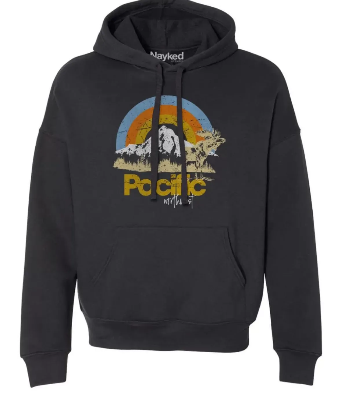 Nayked Apparel Tops>Women'S Ridiculously Soft Graphic Oversized Pullover Sweatshirt | Pacific Northwest