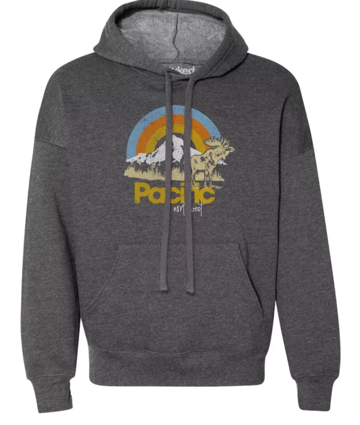 Nayked Apparel Tops>Women'S Ridiculously Soft Graphic Oversized Pullover Sweatshirt | Pacific Northwest