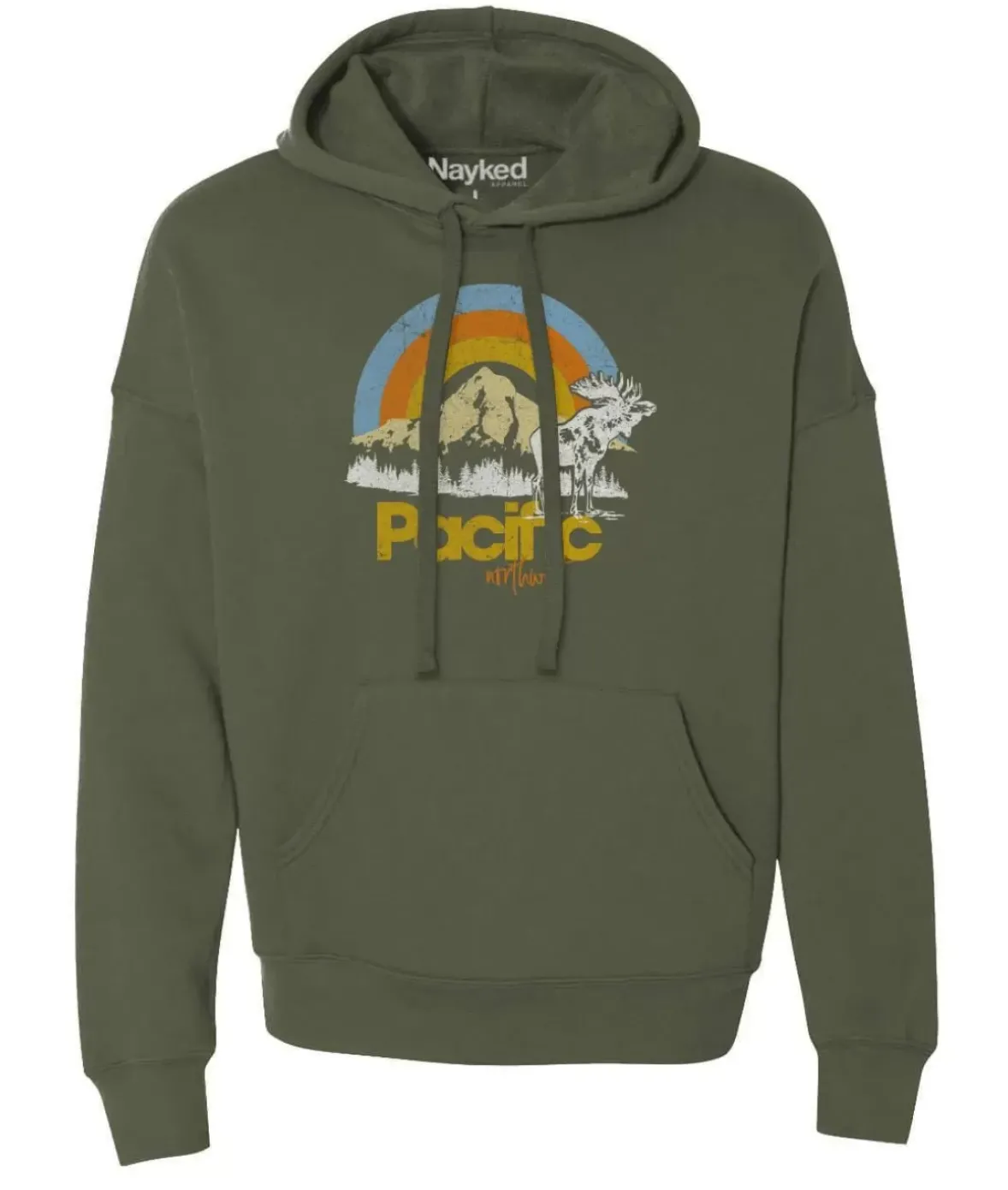 Nayked Apparel Tops>Women'S Ridiculously Soft Graphic Oversized Pullover Sweatshirt | Pacific Northwest