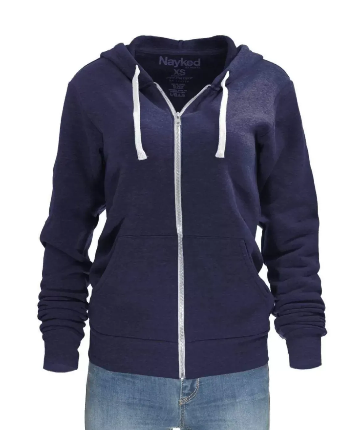 Nayked Apparel Tops>Women'S Ridiculously Soft Oversized Fleece Full-Zip Hoodie