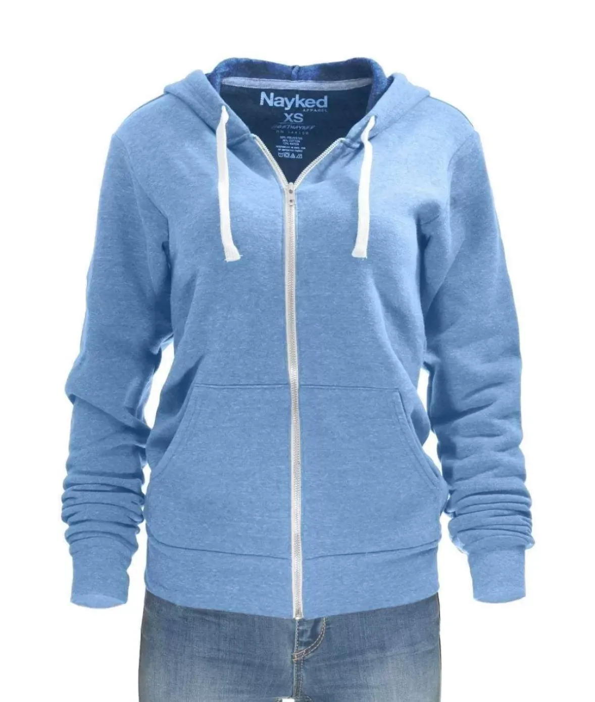Nayked Apparel Tops>Women'S Ridiculously Soft Oversized Fleece Full-Zip Hoodie