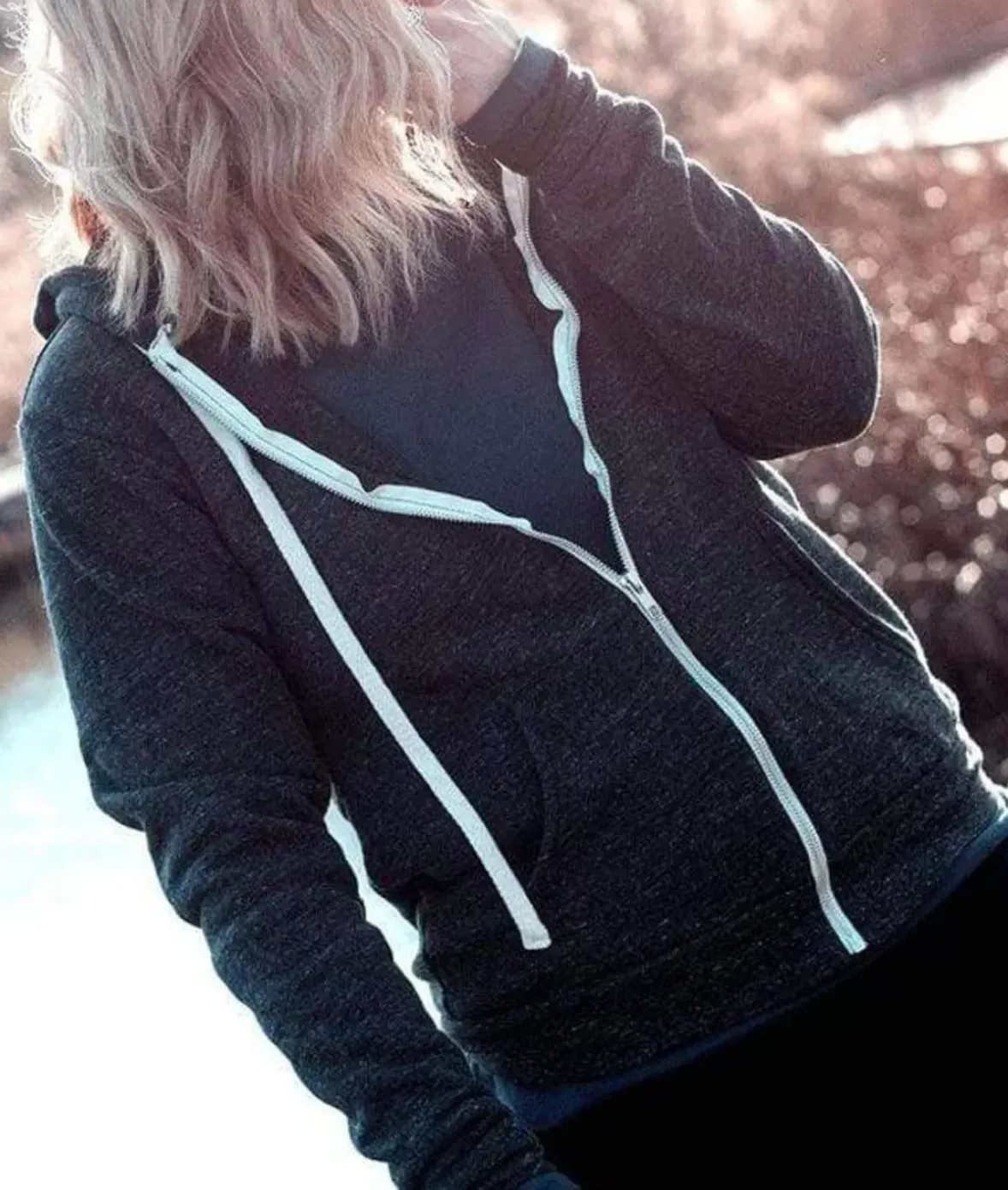 Nayked Apparel Tops>Women'S Ridiculously Soft Oversized Fleece Full-Zip Hoodie
