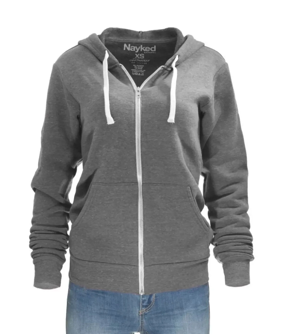 Nayked Apparel Tops>Women'S Ridiculously Soft Oversized Fleece Full-Zip Hoodie