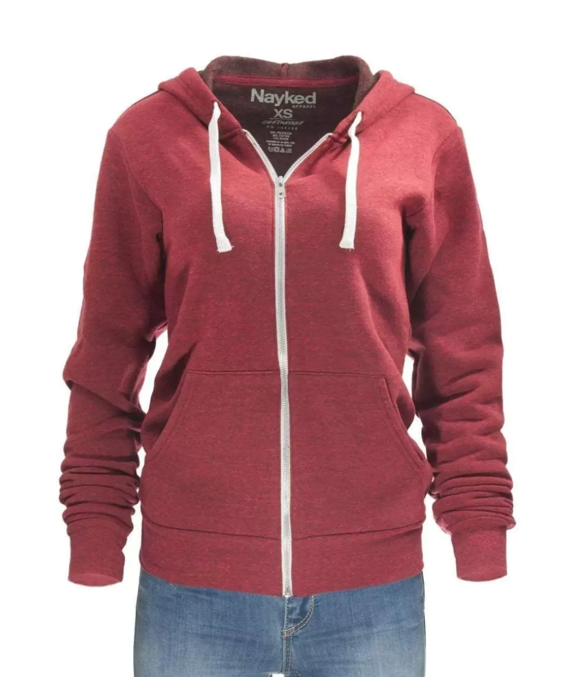 Nayked Apparel Tops>Women'S Ridiculously Soft Oversized Fleece Full-Zip Hoodie