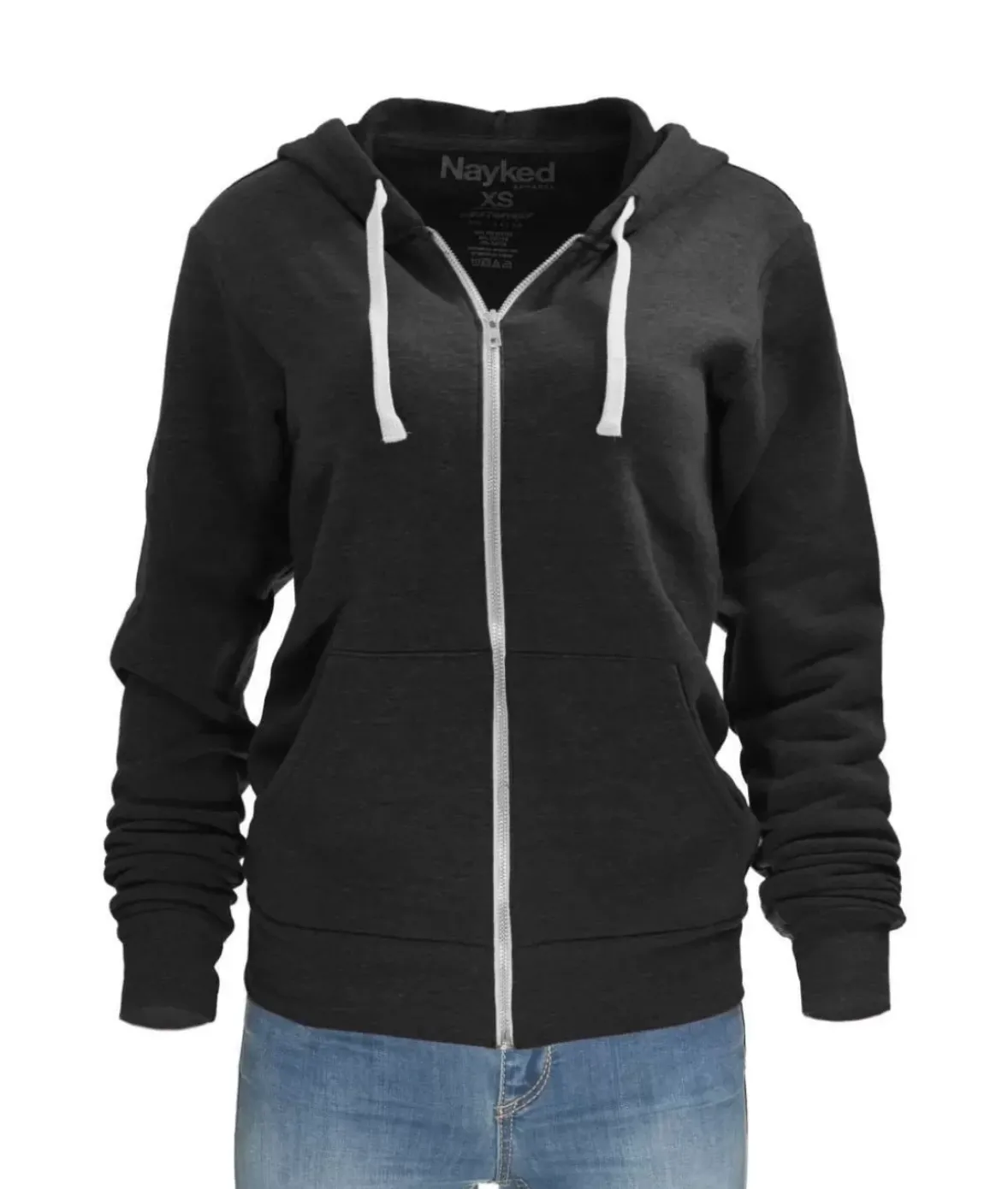 Nayked Apparel Tops>Women'S Ridiculously Soft Oversized Fleece Full-Zip Hoodie