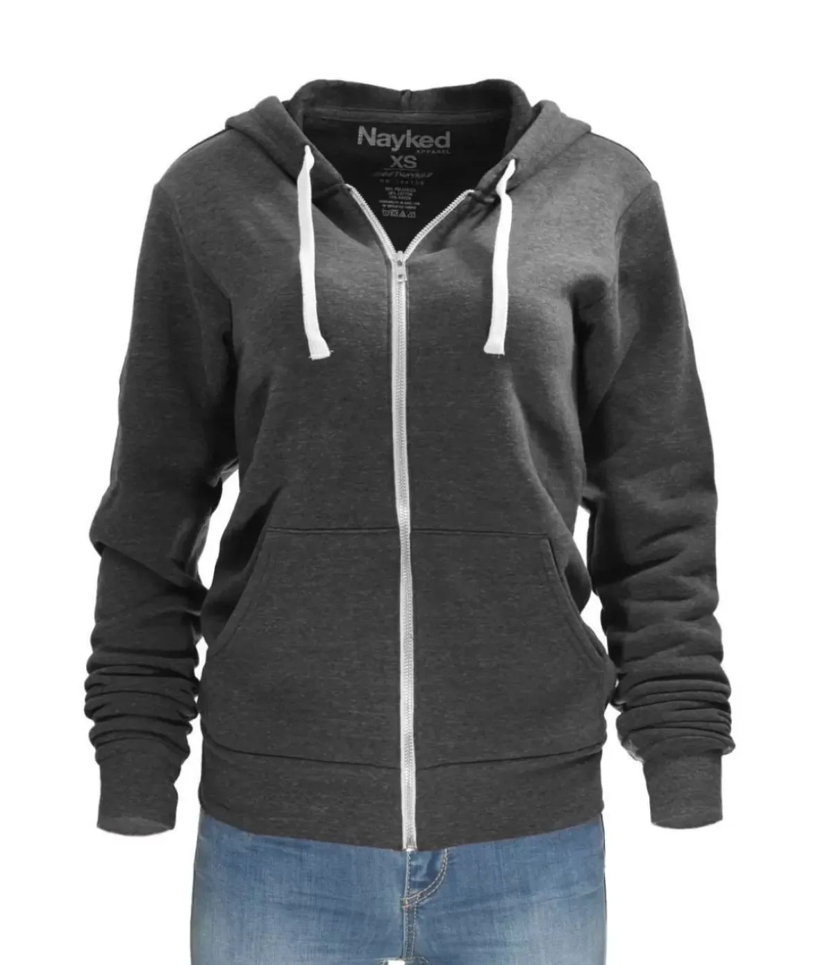 Nayked Apparel Tops>Women'S Ridiculously Soft Oversized Fleece Full-Zip Hoodie