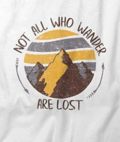Nayked Apparel Tops>Women'S Ridiculously Soft Graphic Tee | Not All Who Wander Are Lost