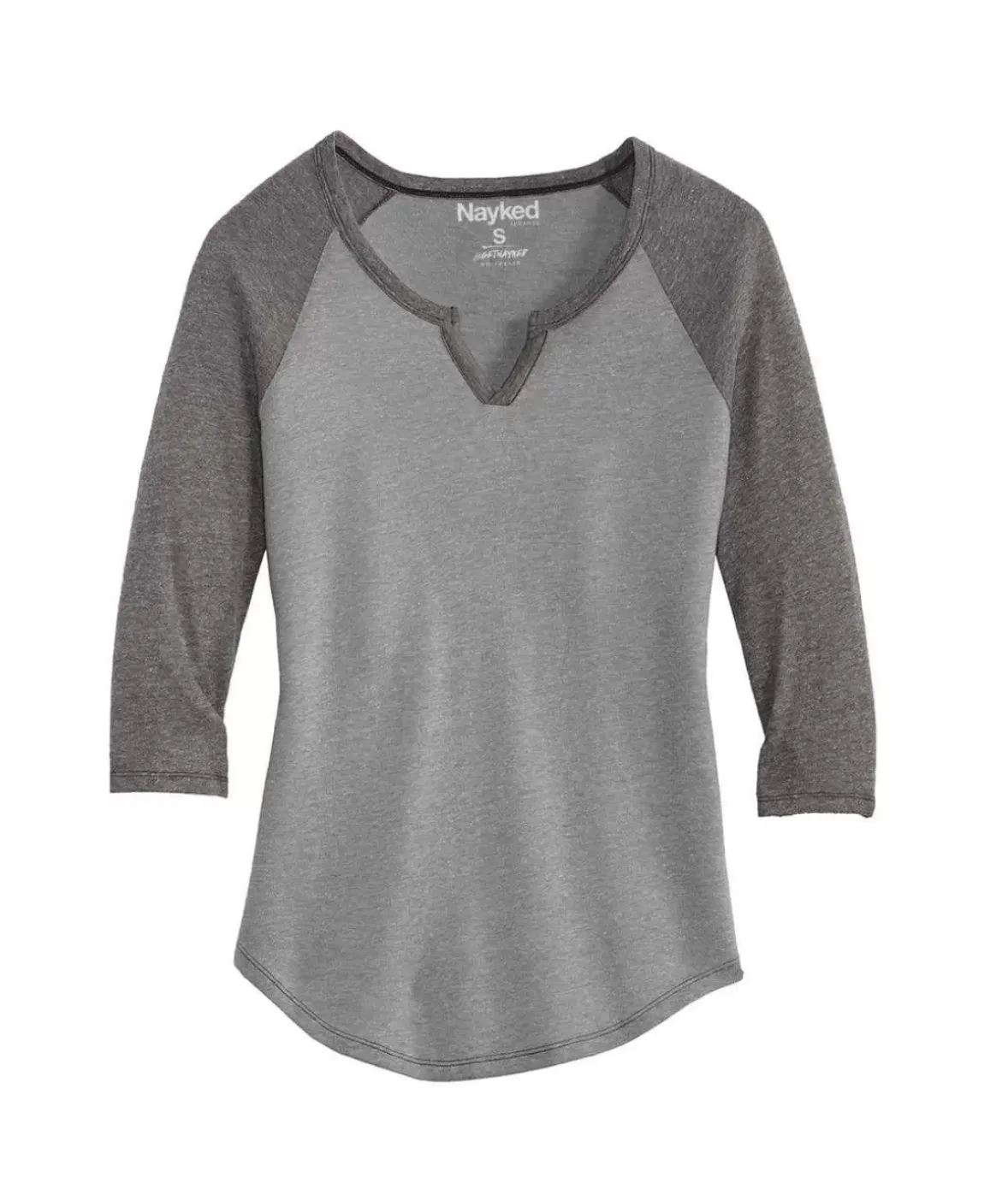 Nayked Apparel T-Shirts>Women'S Ridiculously Soft Vintage Raglan Baseball T-Shirt