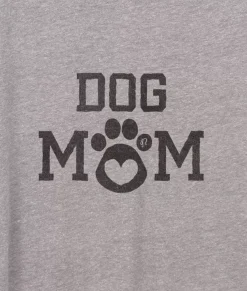 Nayked Apparel T-Shirts>Women'S Ridiculously Soft Vintage Crop Graphic Tee | Dog Mom