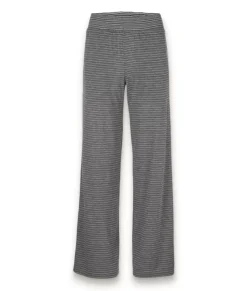 Nayked Apparel Athleisure>Women'S Ridiculously Soft Shirred Wide Leg Fine Line Striped Lounge Pants
