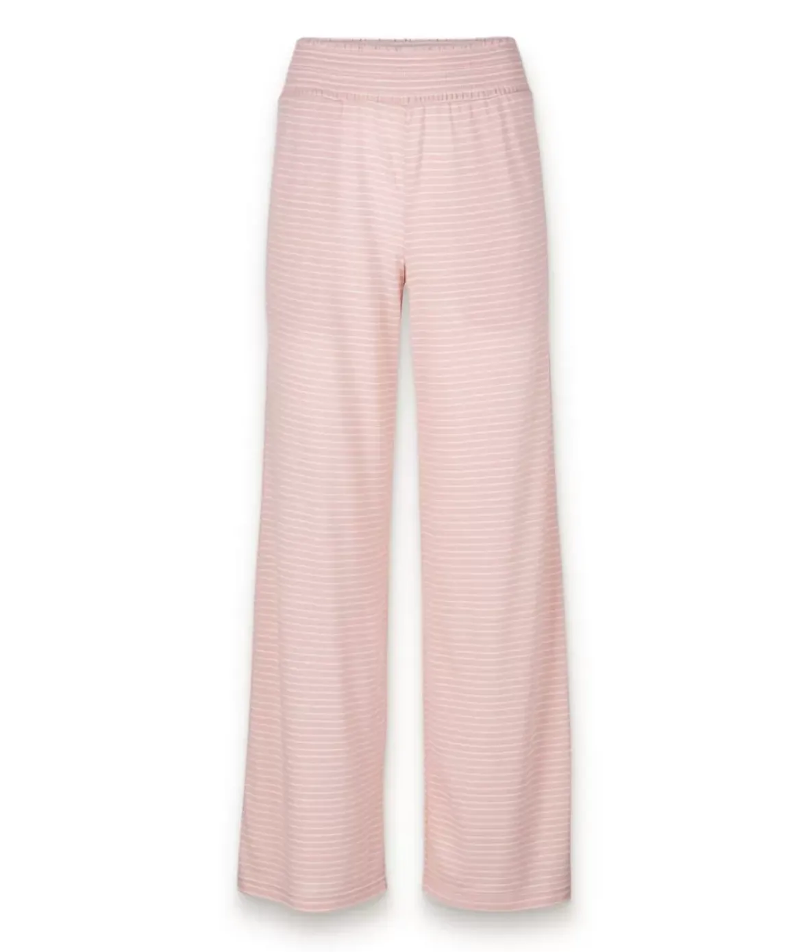 Nayked Apparel Athleisure>Women'S Ridiculously Soft Shirred Wide Leg Fine Line Striped Lounge Pants