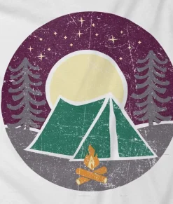 Nayked Apparel Tops>Women'S Ridiculously Soft Graphic Tee | Campfire