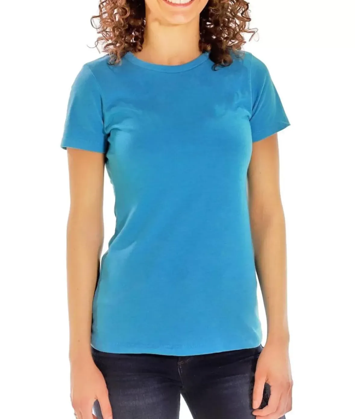 Nayked Apparel Tops>Women'S Ridiculously Soft Midweight Crew Neck T-Shirt
