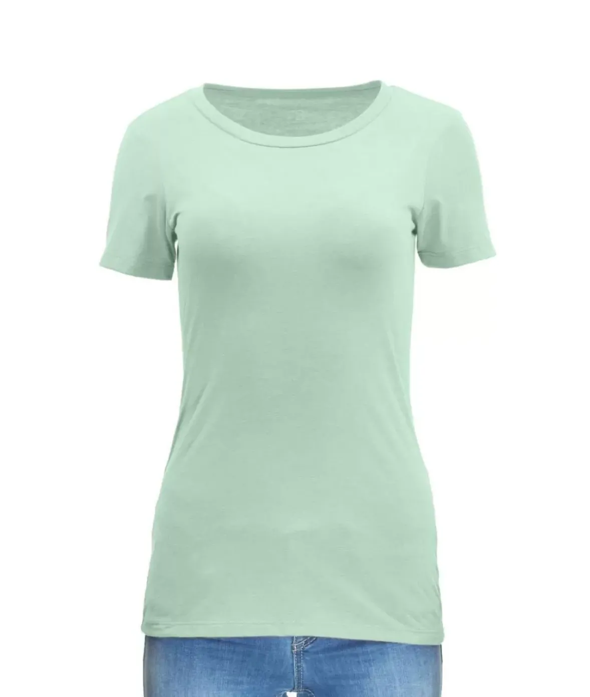 Nayked Apparel Tops>Women'S Ridiculously Soft Midweight Crew Neck T-Shirt