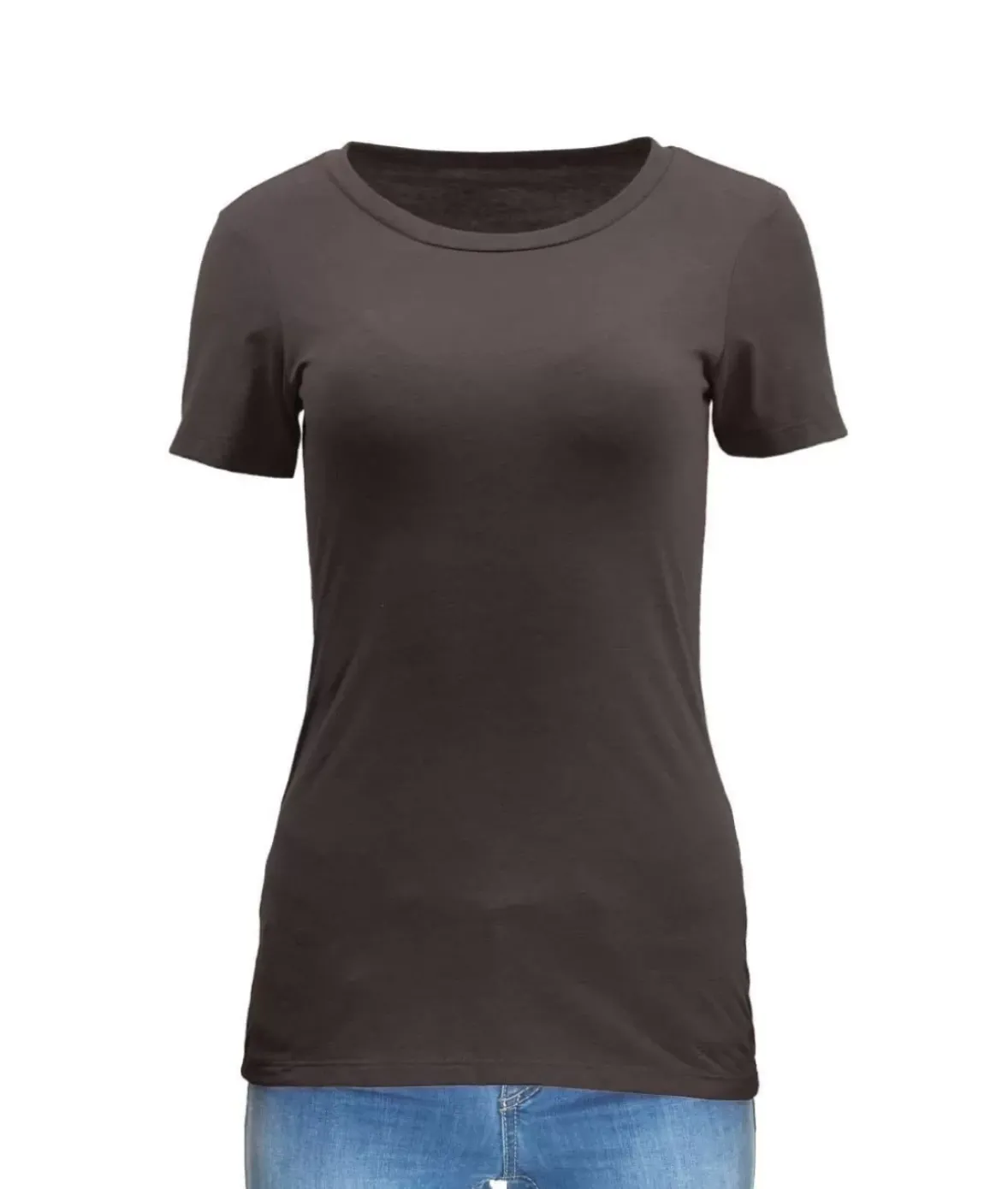 Nayked Apparel Tops>Women'S Ridiculously Soft Midweight Crew Neck T-Shirt
