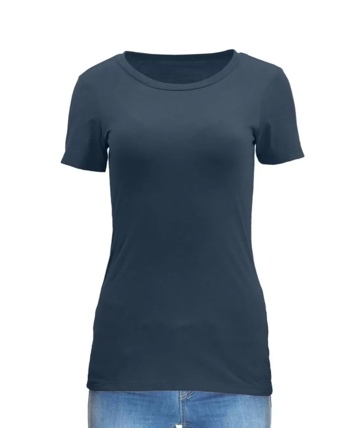 Nayked Apparel Tops>Women'S Ridiculously Soft Midweight Crew Neck T-Shirt