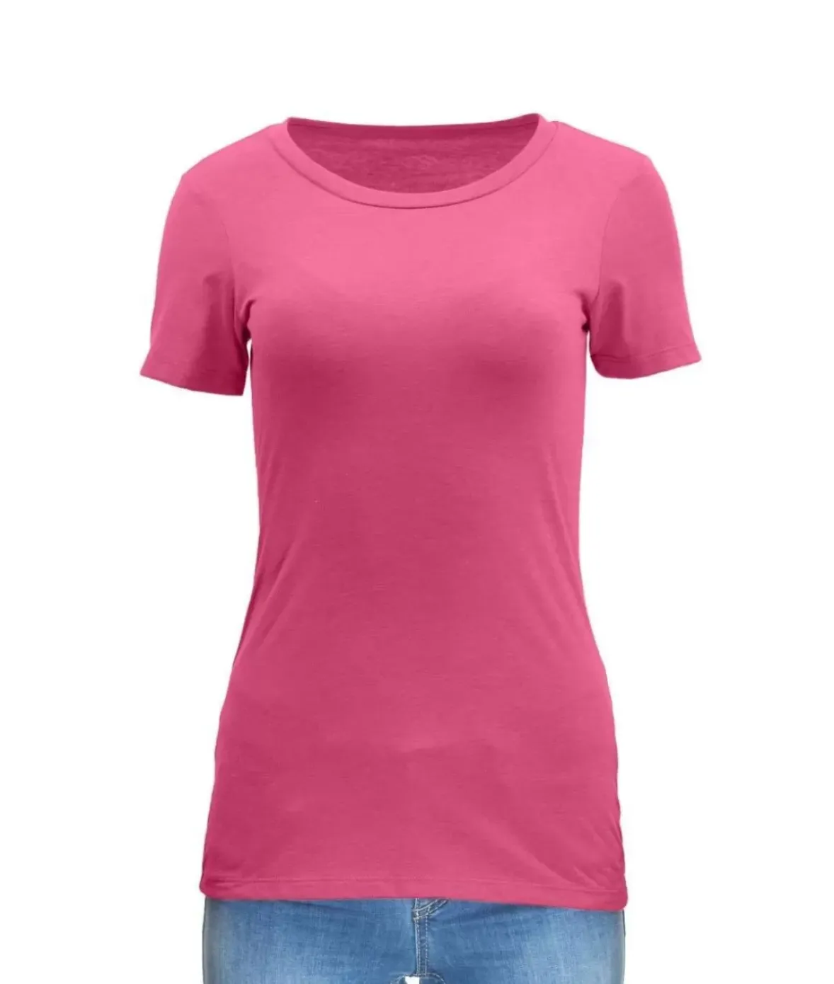 Nayked Apparel Tops>Women'S Ridiculously Soft Midweight Crew Neck T-Shirt