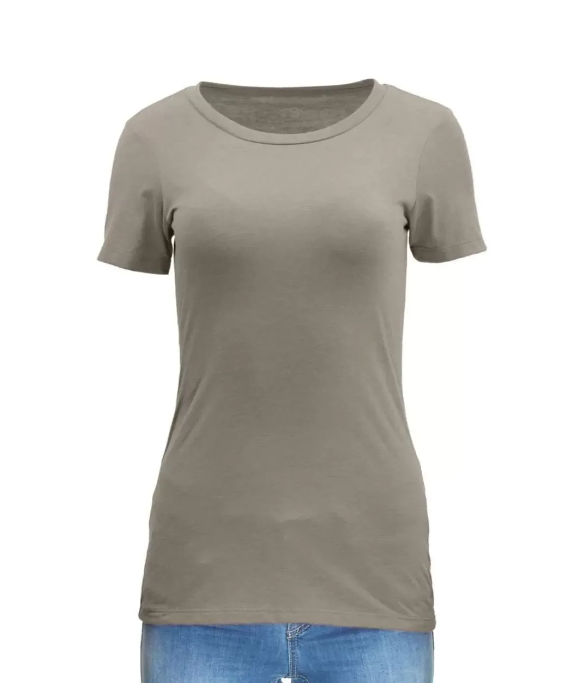 Nayked Apparel Tops>Women'S Ridiculously Soft Midweight Crew Neck T-Shirt