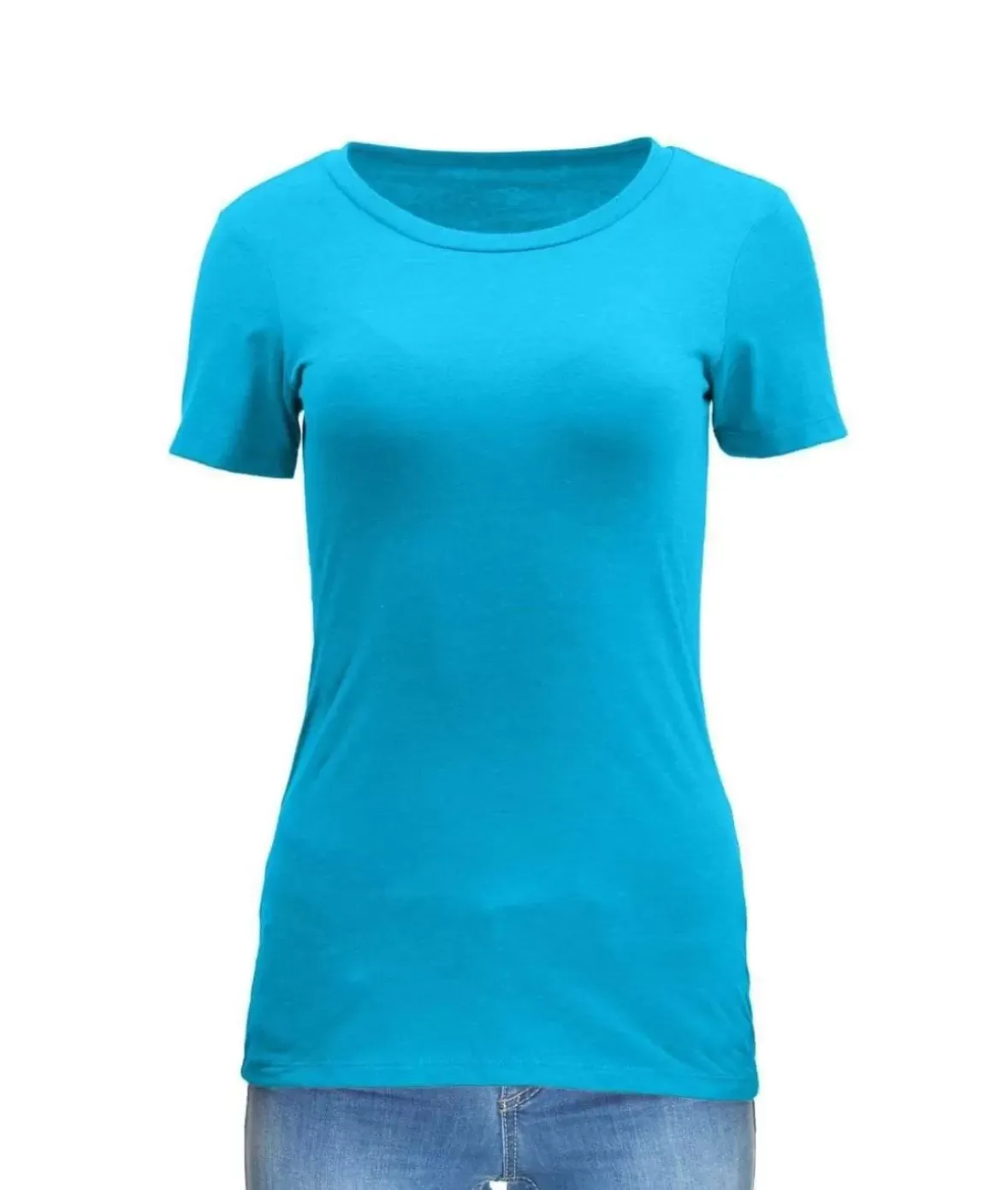 Nayked Apparel Tops>Women'S Ridiculously Soft Midweight Crew Neck T-Shirt