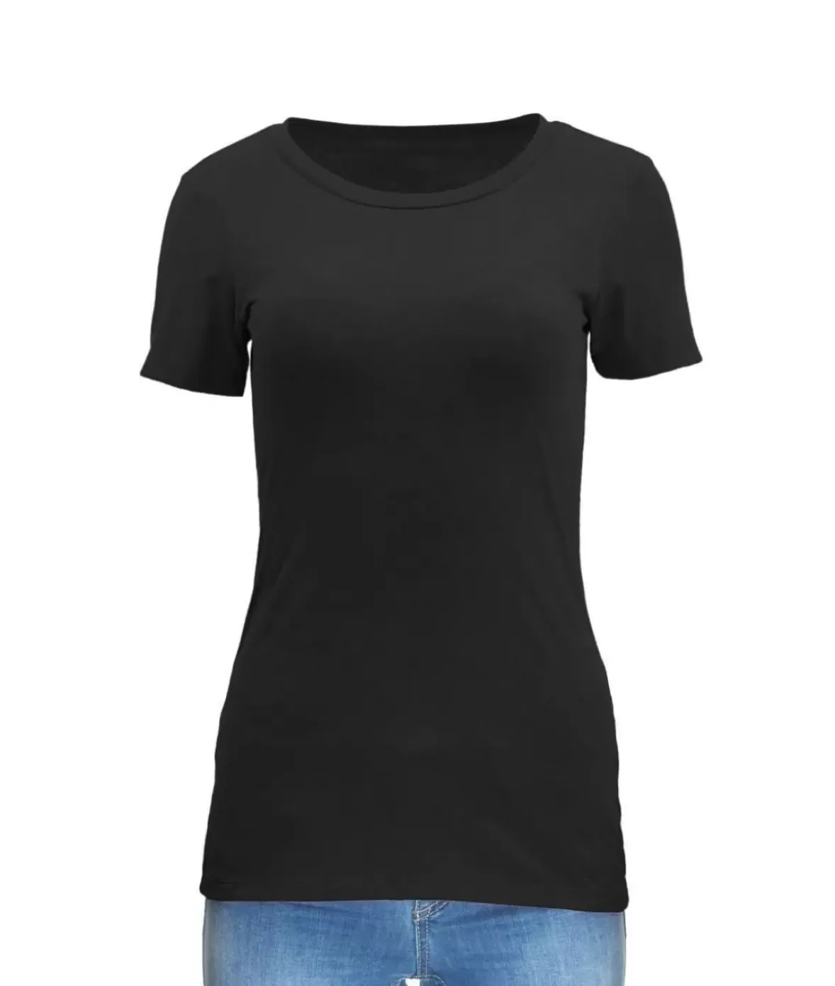 Nayked Apparel Tops>Women'S Ridiculously Soft Midweight Crew Neck T-Shirt