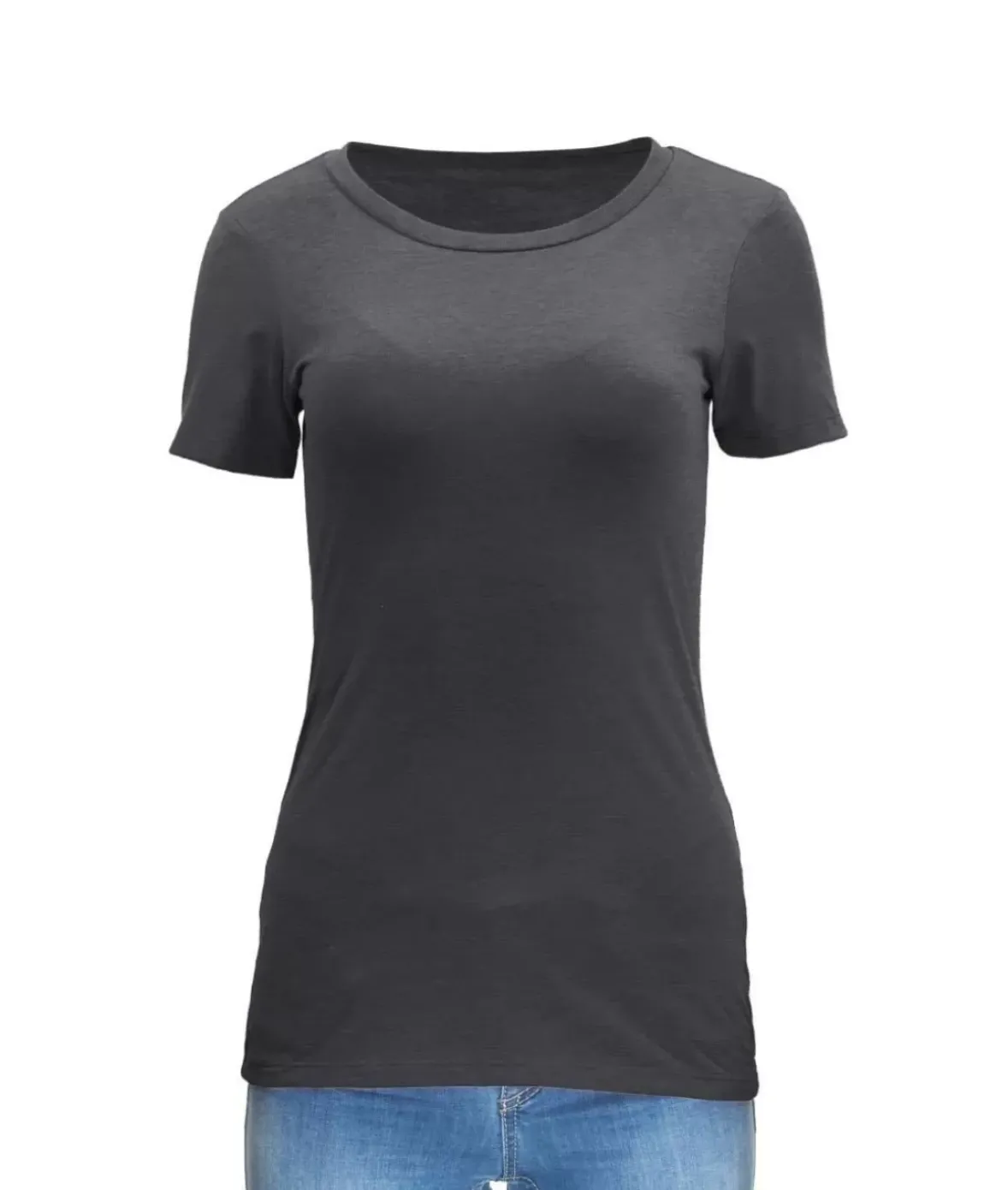 Nayked Apparel Tops>Women'S Ridiculously Soft Midweight Crew Neck T-Shirt