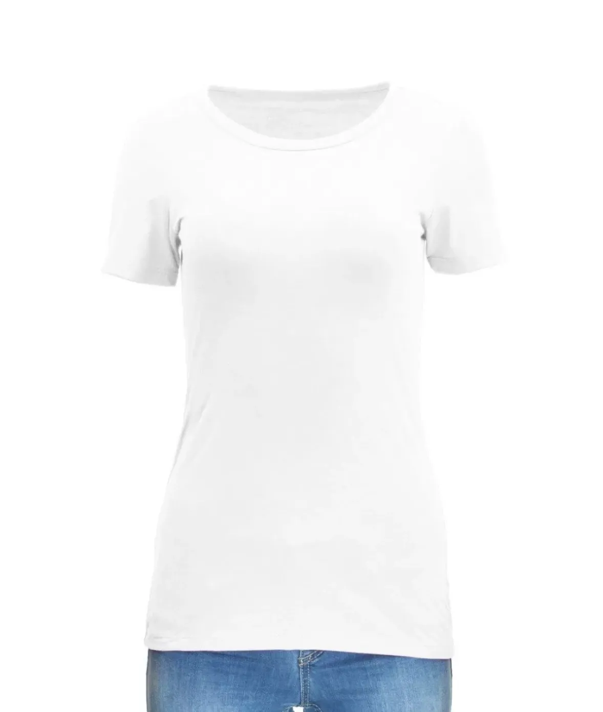 Nayked Apparel Tops>Women'S Ridiculously Soft Midweight Crew Neck T-Shirt