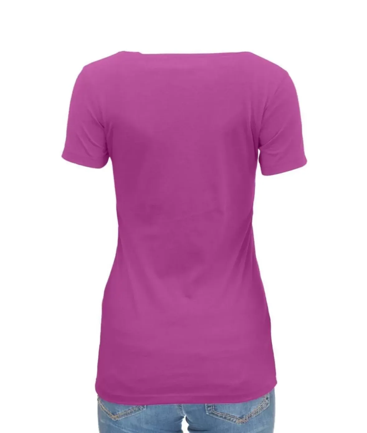 Nayked Apparel Tops>Women'S Ridiculously Soft Midweight Crew Neck T-Shirt