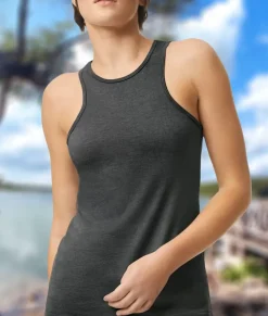 Nayked Apparel Tops>Women'S Ridiculously Soft Recycled Racerneck Tank