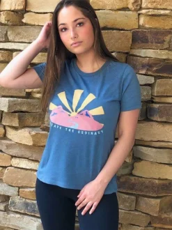 Nayked Apparel T-Shirts>Women'S Ridiculously Soft Midweight Graphic Tee | Escape The Ordinary