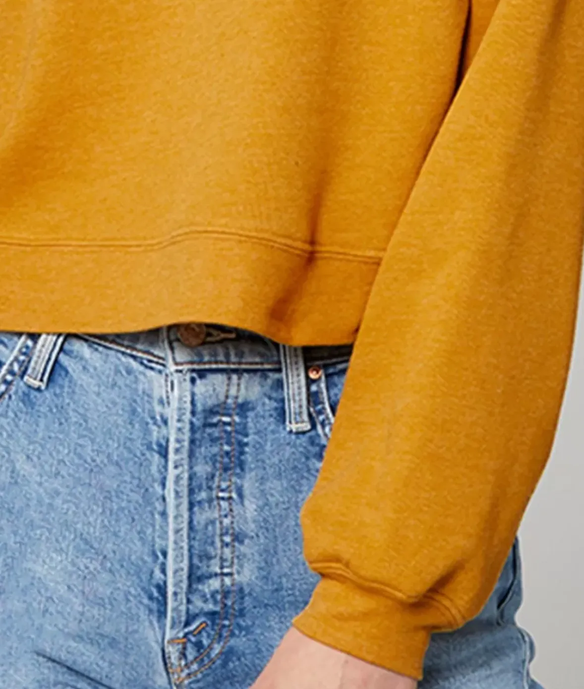 Nayked Apparel Hoodies & Sweatshirts>Women'S Ridiculously Soft Raglan Abbreviated Crop Pullover