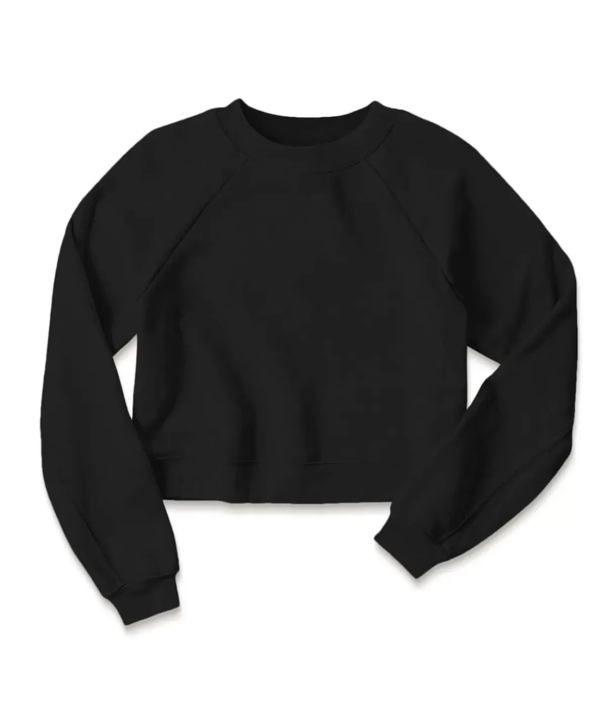 Nayked Apparel Hoodies & Sweatshirts>Women'S Ridiculously Soft Raglan Abbreviated Crop Pullover