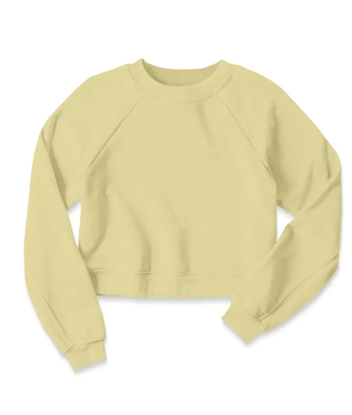 Nayked Apparel Hoodies & Sweatshirts>Women'S Ridiculously Soft Raglan Abbreviated Crop Pullover