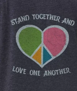 Nayked Apparel T-Shirts>Women'S Ridiculously Soft Oversized Graphic Tee | Stand Together And Love One Another