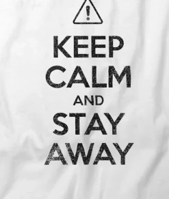 Nayked Apparel Tops>Women'S Ridiculously Soft 100% Cotton Graphic Tee | Keep Calm And Stay Away