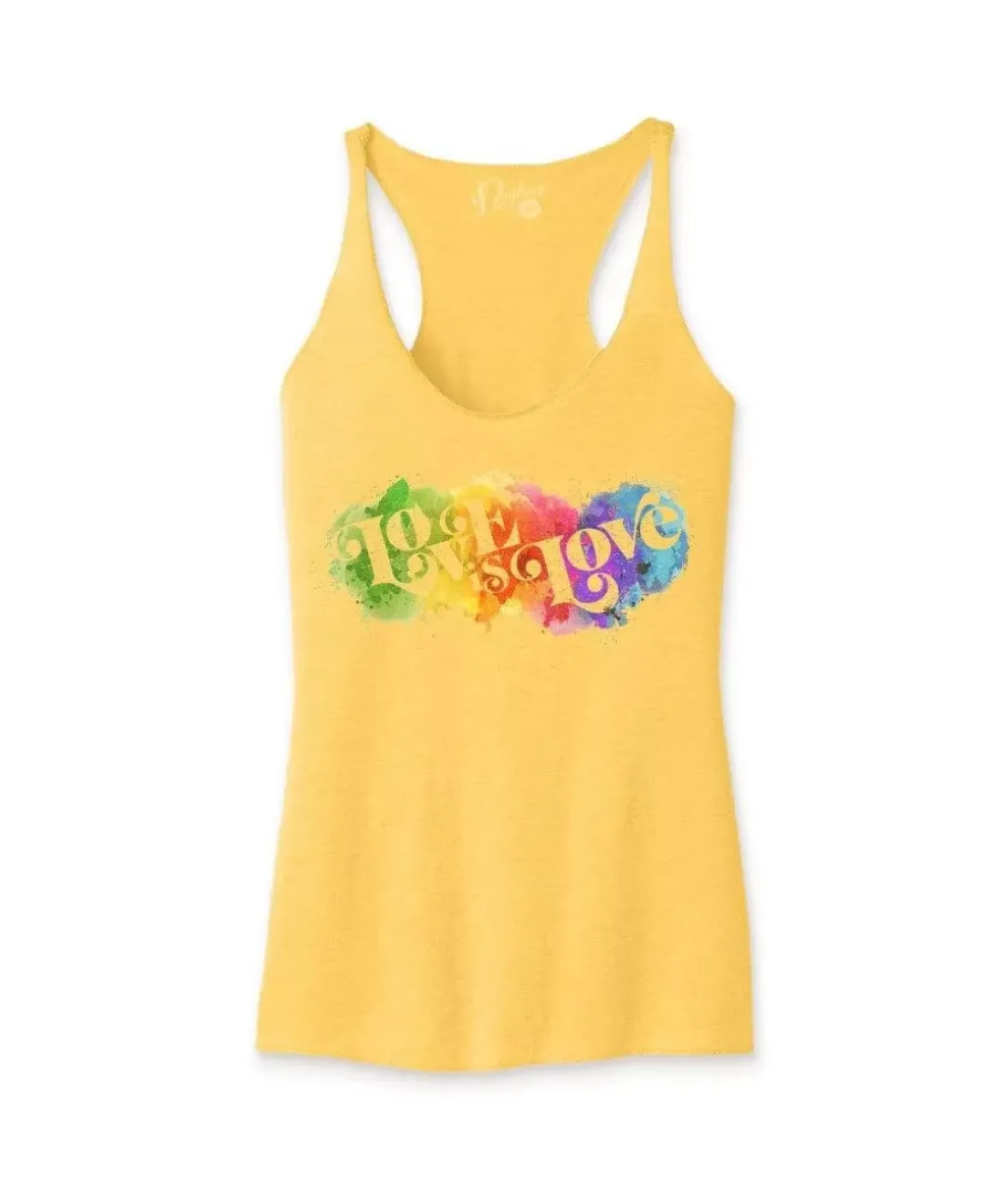 Nayked Apparel T-Shirts>Women'S Ridiculously Soft Lightweight Graphic Racerback Tank | Love Is Love
