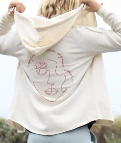 Nayked Apparel Tops>Women'S Ridiculously Soft Washed Full-Zip Graphic Hoodie | Empowered Women