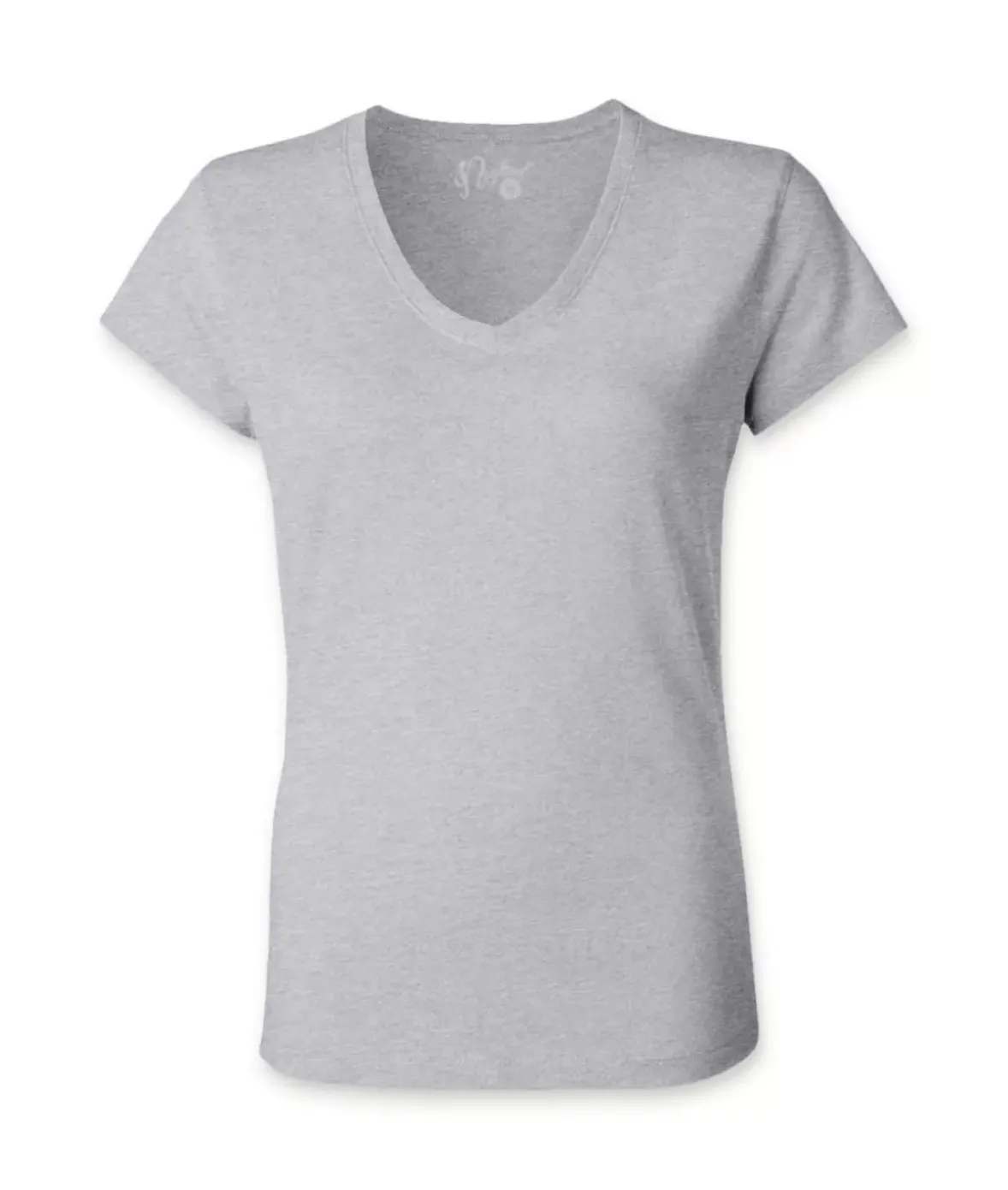 Nayked Apparel Tops>Women'S Ridiculously Soft 100% Cotton Fitted V-Neck T-Shirt