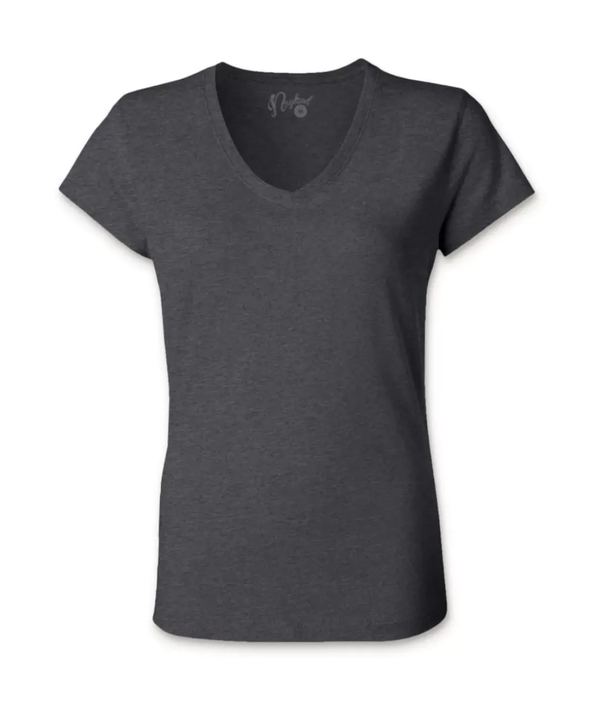 Nayked Apparel Tops>Women'S Ridiculously Soft 100% Cotton Fitted V-Neck T-Shirt