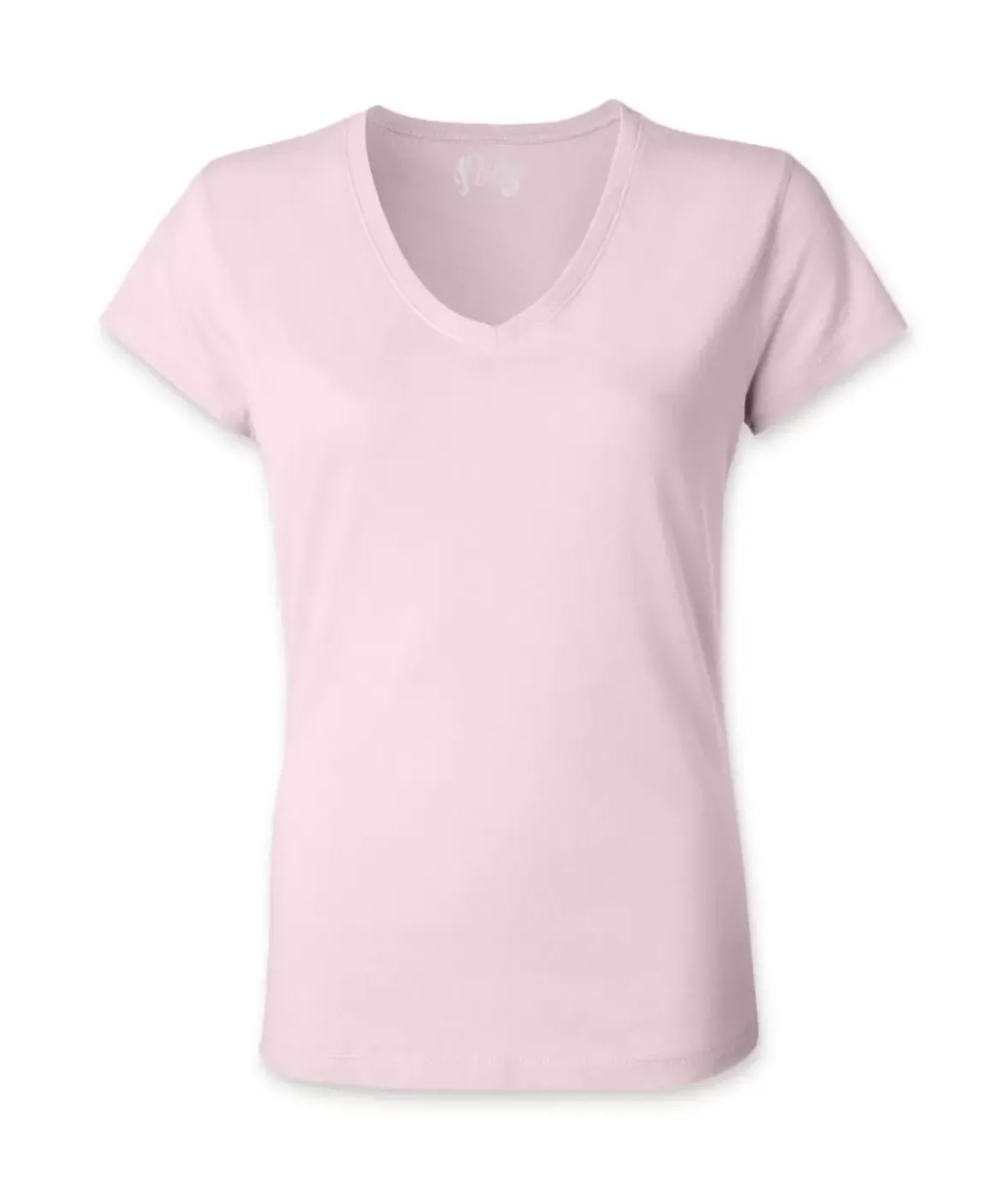 Nayked Apparel Tops>Women'S Ridiculously Soft 100% Cotton Fitted V-Neck T-Shirt
