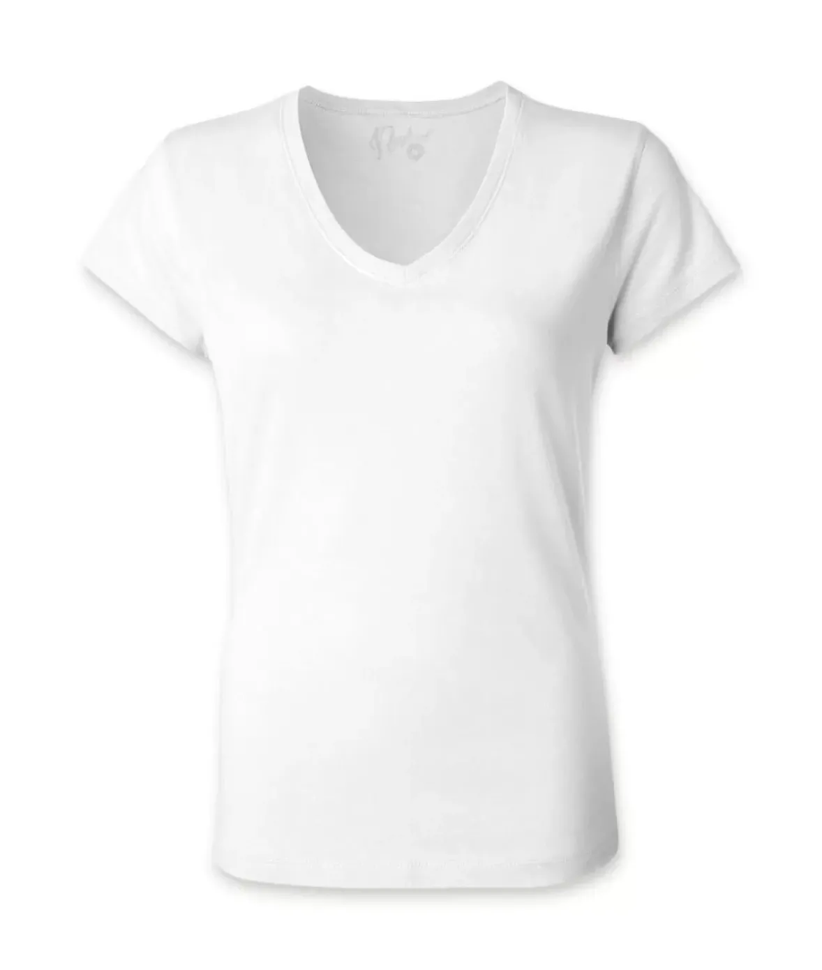 Nayked Apparel Tops>Women'S Ridiculously Soft 100% Cotton Fitted V-Neck T-Shirt